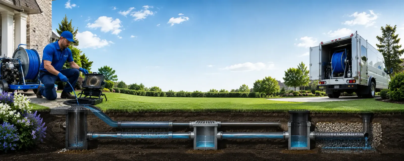 Outdoor drain cleaning information for Menlo, GA